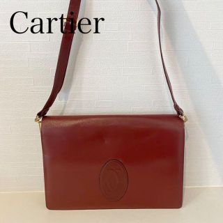 カルティエ(Cartier)のCartier カルティエ ショルダーバッグ バッグ レザー ブランド(ショルダーバッグ)