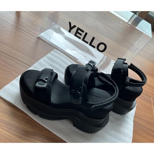 YELLO tokyo black double sneaker sandalサンダル