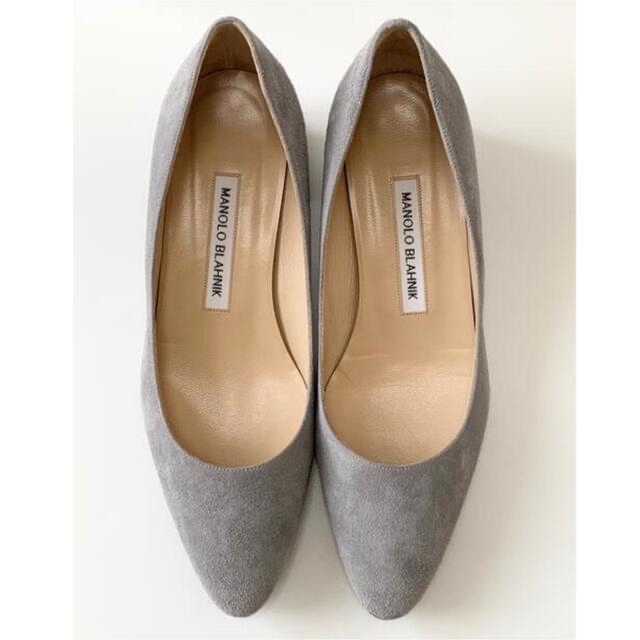 ください MANOLO LISTONY グレー 37サイズの通販 by heemi|マノロ