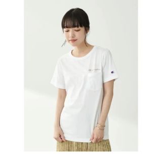 チャンピオン(Champion)のchampion×earth  ポケット付きTシャツ　半袖(Tシャツ(半袖/袖なし))