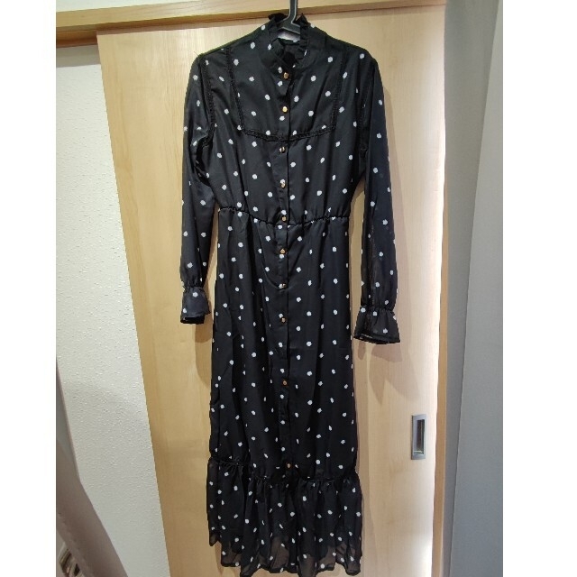 Ameri VINTAGE(アメリヴィンテージ)のAmeriVINTAGE  sparkle dot dress ワンピース レディースのワンピース(ロングワンピース/マキシワンピース)の商品写真