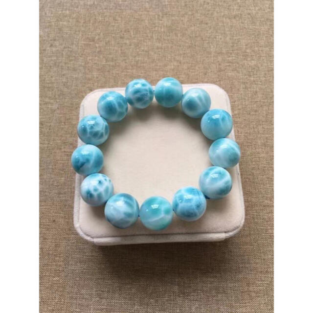 ⭐︎【天然】ラリマー ブレスレット 16.6mm-