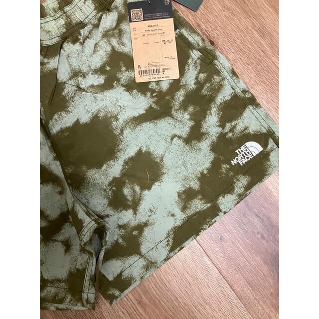 新品 ノースフェイス 短パン ショートパンツ 迷彩 カモフラ グリーン ...