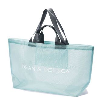 ディーンアンドデルーカ(DEAN & DELUCA)のDEAN & DELUCA メッシュトートバッグ ミントブルー BIGサイズ(トートバッグ)