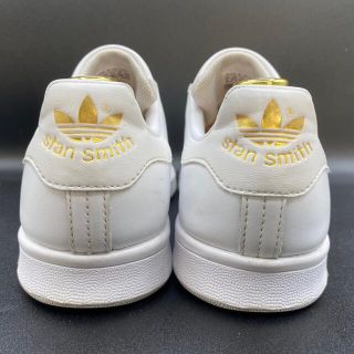 【新品 匿名配送】スタンスミス 白 ゴールド ロゴ 24.5cm adidas