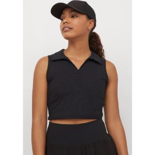 エイチアンドエム(H&M)のH&M Sports スポーツ テニス 襟付き 速乾 運動 ランニング XS(Tシャツ(半袖/袖なし))