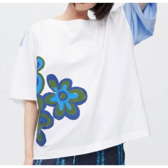 UNIQLO(ユニクロ)のユニクロマルニTシャツ レディースのトップス(Tシャツ(半袖/袖なし))の商品写真