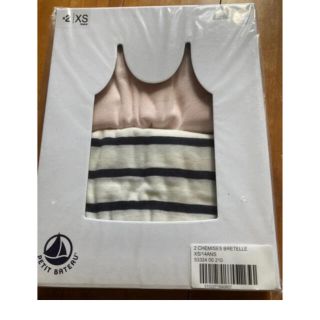 プチバトー(PETIT BATEAU)のプチバトー　ライトキャミソール　2枚組　新品　18ans M マリニエール(その他)