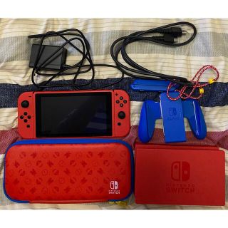 ニンテンドースイッチ(Nintendo Switch)のNintendo Switch マリオレッド×ブルー セット(家庭用ゲーム機本体)