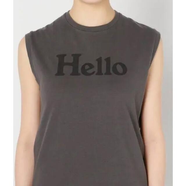 MADISONBLUE(マディソンブルー)のMADISONBLUE　HELLO NOSLEEVE TEE レディースのトップス(Tシャツ(半袖/袖なし))の商品写真