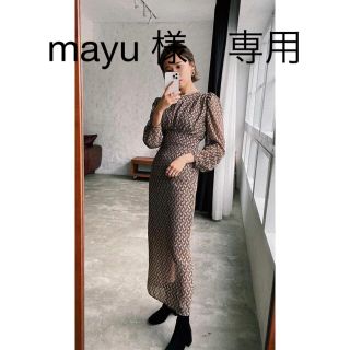 トゥデイフル(TODAYFUL)の【mayu様専用】  リンク　リッチパターンレディワンピース  S サイズ(ロングワンピース/マキシワンピース)