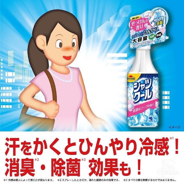 ◉シャツクール  冷感ストロング  詰め替え用370ml×2袋 インテリア/住まい/日用品の日用品/生活雑貨/旅行(日用品/生活雑貨)の商品写真