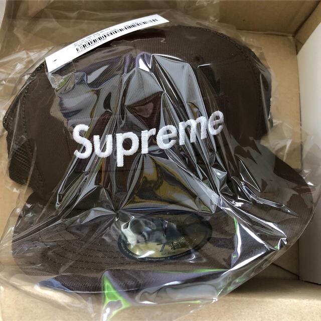 Box Logo Mesh Back New Era Brown 7 1/4キャップ