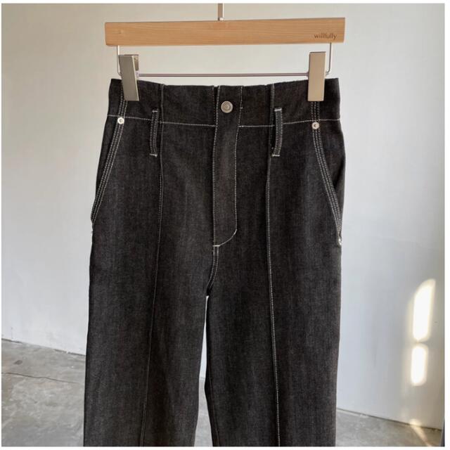 【新品タグ付き】willfully denim center stitch PT