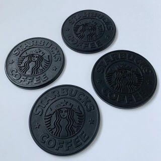 スターバックスコーヒー(Starbucks Coffee)のスターバックス umbra 廃タイヤ コースター 4枚セット 旧ロゴ カナダ製(テーブル用品)