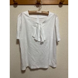 ピエールカルダン(pierre cardin)のpierre cardinピエールカルダン　カットソー　トップス　Tシャツ　麻(カットソー(半袖/袖なし))