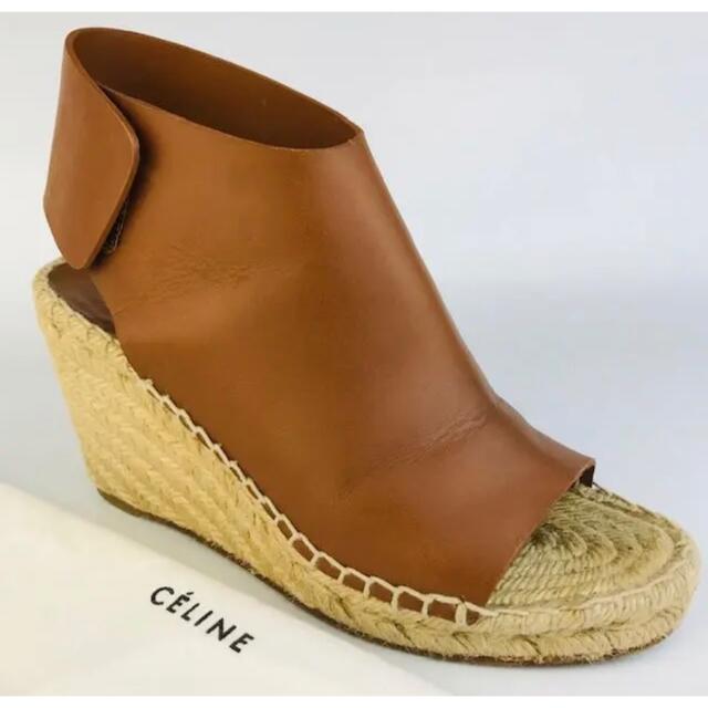 セリーヌ CELINE フィービーファイロ ウエッジソール サンダル 34-