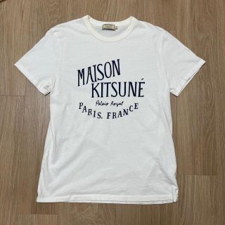 メゾンキツネ(MAISON KITSUNE')のMAISON KITSUNE メゾンキツネ　ロゴＴシャツ　M(Tシャツ/カットソー(半袖/袖なし))