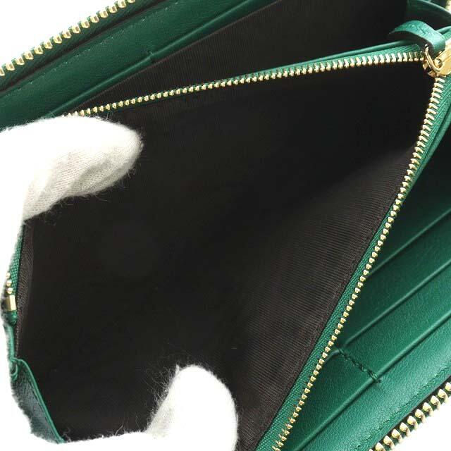Gucci(グッチ)のグッチ GGマーモント 長財布 ラウンドファスナー パイソン スネーク 緑 レディースのファッション小物(財布)の商品写真