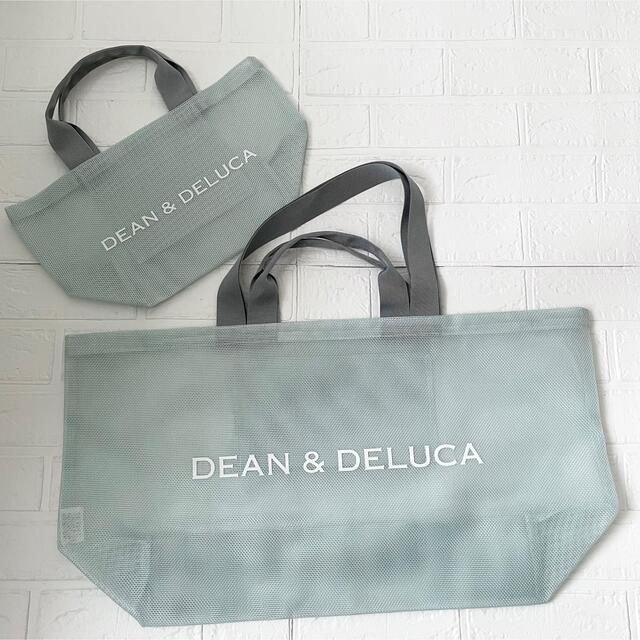 DEAN＆DELUCA メッシュトートバッグ ミントブルー S/BIGサイズ