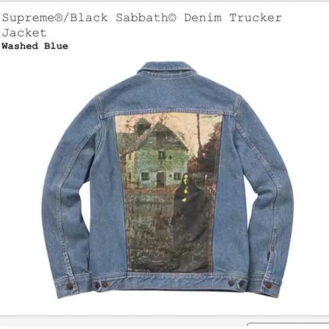 Gジャン/デニムジャケットsupreme black sabbath denim jacket