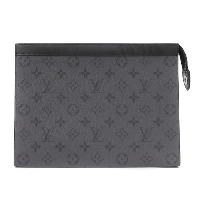 海外輸入】 VUITTON LOUIS - 黒 バッグ ヴォワヤージュMM ポシェット