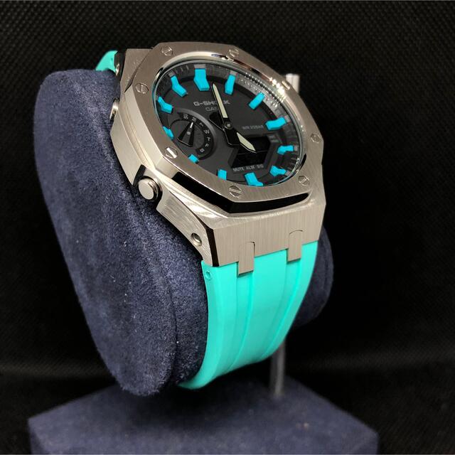 G-SHOCK(ジーショック)のGA-2100本体付き ラバーベルトセット カシオーク カスタム Gショック メンズの時計(腕時計(アナログ))の商品写真