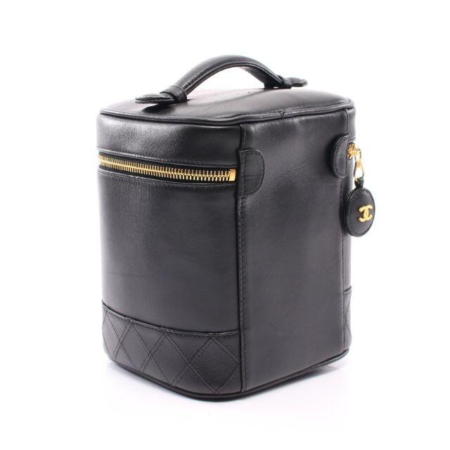 CHANEL(シャネル)のビコローレ ハンドバッグ バニティバッグ ラムスキン ブラック ゴールド金具 レディースのバッグ(ハンドバッグ)の商品写真