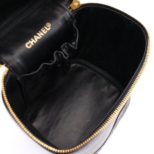 CHANEL(シャネル)のビコローレ ハンドバッグ バニティバッグ ラムスキン ブラック ゴールド金具 レディースのバッグ(ハンドバッグ)の商品写真