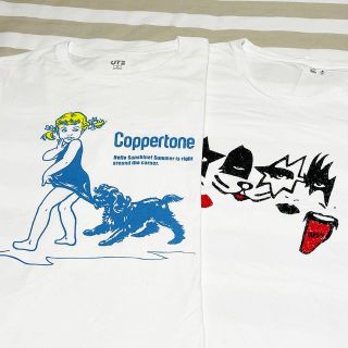 ユニクロ(UNIQLO)のユニクロ　グラフィックTシャツ２枚 (Tシャツ(半袖/袖なし))