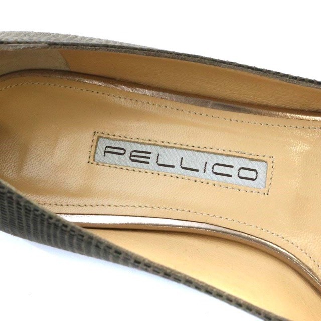PELLICO(ペリーコ)のペリーコ アンドレア パンプス フラット ポインテッドトゥ 38 グレー レディースの靴/シューズ(ハイヒール/パンプス)の商品写真