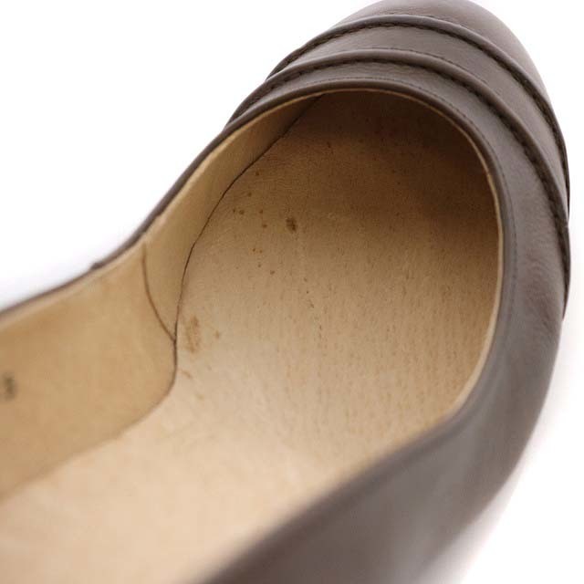 atelier brugge(アトリエブルージュ)のアトリエブルージュ パンプス ラウンドトゥ 23.5cm 茶 ブラウン ■MA レディースの靴/シューズ(ハイヒール/パンプス)の商品写真