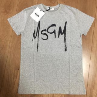 エムエスジイエム(MSGM)の新品 MSGM ロゴ Tシャツ グレー(Tシャツ(半袖/袖なし))