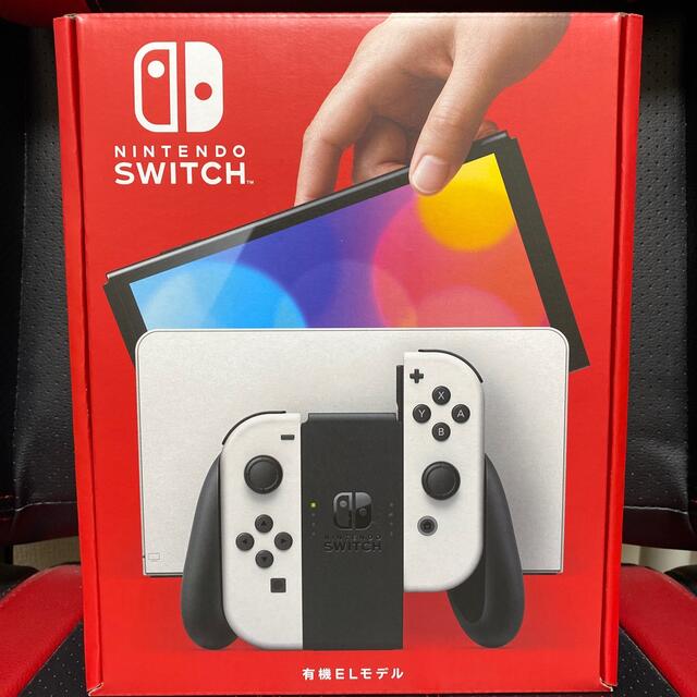 Nintendo Switch(ニンテンドースイッチ)の任天堂 Switch 有機EL ホワイト  エンタメ/ホビーのゲームソフト/ゲーム機本体(家庭用ゲーム機本体)の商品写真