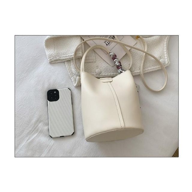 スカーフ ポーチ付き♪ ショルダー ハンド バッグ レディース 黒 2wayの通販 by らくまくら's shop|ラクマ