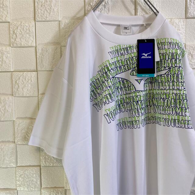 新品 mizuno ミズノ メンズ Tシャツ スポーツ メッシュ 白 XL メンズのトップス(Tシャツ/カットソー(半袖/袖なし))の商品写真