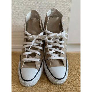 コンバース(CONVERSE)のコンバース　オールスター  ハイカット　ベージュ　24.5 US6(スニーカー)