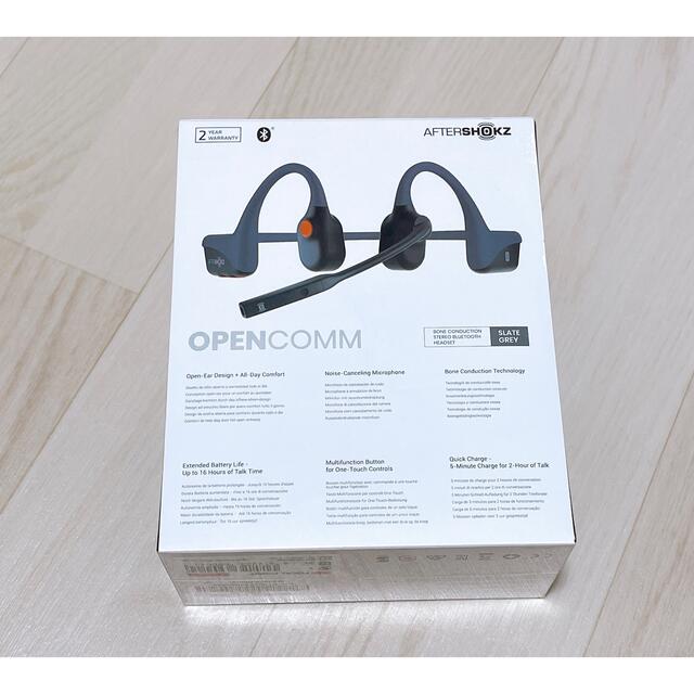 AFTERSHOKZ OPENCOMM 骨伝導ヘッドセット SLATE GREY