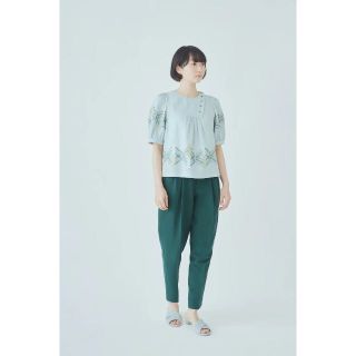 ミナペルホネン(mina perhonen)の未使用品 mina perhonen ミナペルホネン 「kori」ブラウス 36(シャツ/ブラウス(半袖/袖なし))