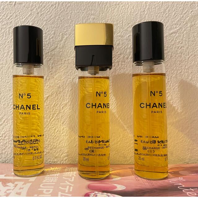 chanel シャネル No.5 パース スプレイ EDT SP 20ml×3 - 香水(女性用)