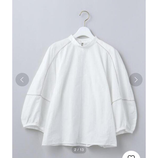 ＜6(ROKU)＞COTTON PIPING SHIRT/シャツ　38レディース