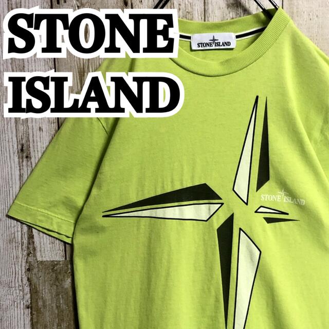 STONE ISLAND ストーンアイランド ロゴ 両面プリント Tシャツ S.