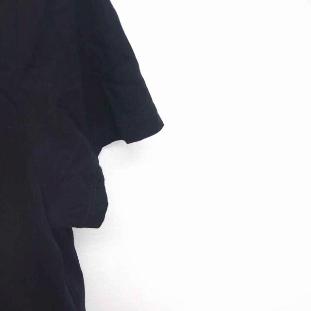 ZARA(ザラ)のザラ ZARA Tシャツ カットソー ボートネック 半袖 S 黒 ブラック レディースのトップス(Tシャツ(半袖/袖なし))の商品写真
