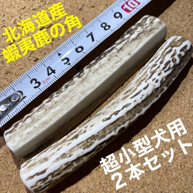 鹿の角　犬のおもちゃ　北海道産　　　　　　　　　　　　　　超小型犬用2本セット その他のペット用品(犬)の商品写真