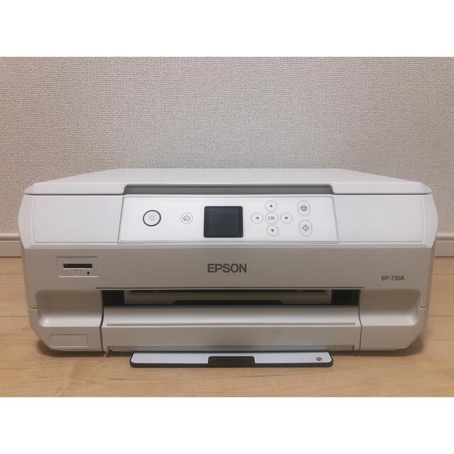 EPSON(エプソン)のEPSON カラリオ EP-710A 複合機 インクジェット プリンター 美品 スマホ/家電/カメラのPC/タブレット(PC周辺機器)の商品写真