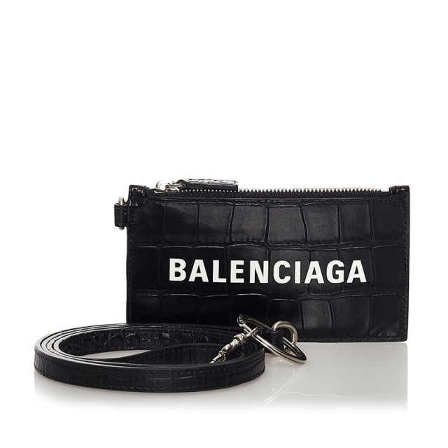 美品 バレンシアガ コインケース 594548 レザー レディース BALENCIAGA 【1-0062616】