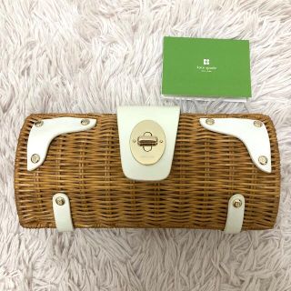 ケイトスペードニューヨーク(kate spade new york)のkate spade ケイトスペード カゴ　クラッチバック(クラッチバッグ)