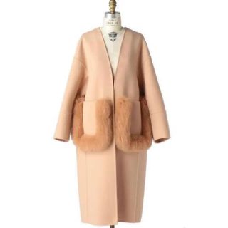 Bluelea ブルレア　Fur pocket coat ファーポケット　コート