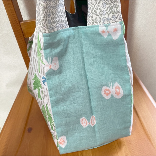 mina perhonen(ミナペルホネン)のハンドメイド⚮̈﻿one day畳めるトートバッグ⚮̈﻿巾着付き ハンドメイドのファッション小物(バッグ)の商品写真