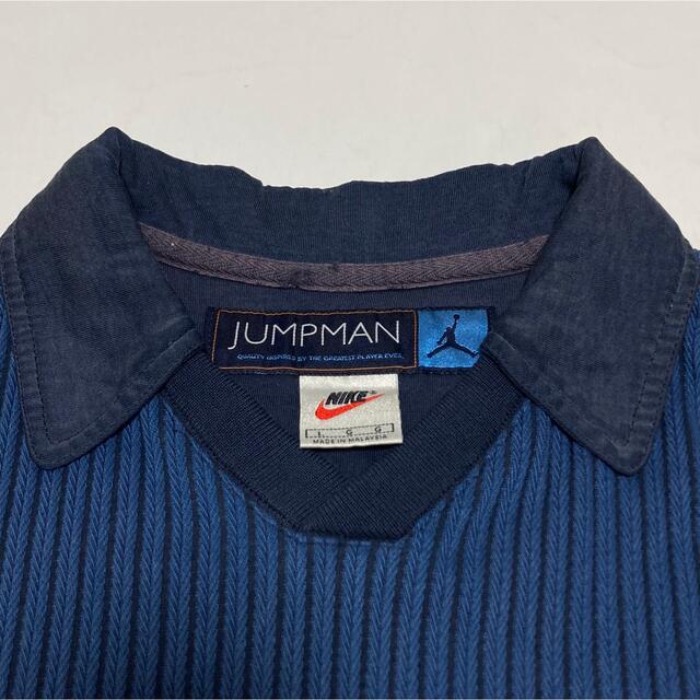 90s NIKE JUMPMAN　ラガーシャツ　ポロシャツ　ナイキ　銀タグ　L